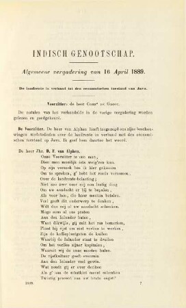 Algemeene vergadering van 16 April 1889