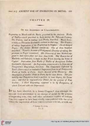 Chapter IV: Of the Invention of Chalcography