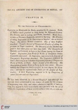 Chapter IV: Of the Invention of Chalcography