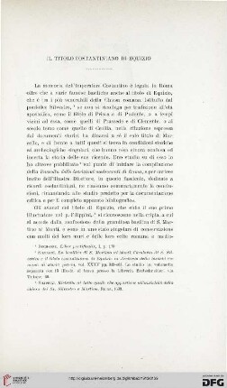 19: Il titolo Costantiniano di Equizio