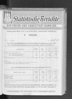 Die Straßenverkehrsunfälle mit Personenschaden in Hamburg im August 1967 : Lfd. Nr. 32