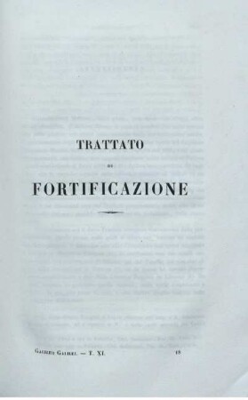 Trattato di fortificazione.