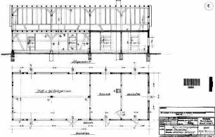 Reichenberg: Empfangsgebäude Stoff und Gerätelager Grundriss