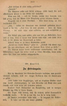 291. Kapitel. In Bedrängnis