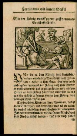 Wie der König von Cypern zu Fortunato Bottschafft schickte.