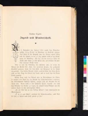 Zweites Kapitel. Jugend und Wanderschaft.