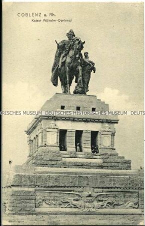Das Denkmal für Kaiser Wilhelm I. am Deutschen Eck in Koblenz