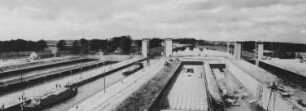 Bau der kleinen Schleuse Meppen/Dortmund-Ems-Kanal