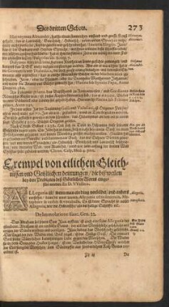 Exempel von etlichen Gleichnissen und Geistlichen deutungen/ ...