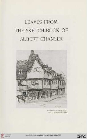 88: Leaves from the sketch-book of Albert Chanler