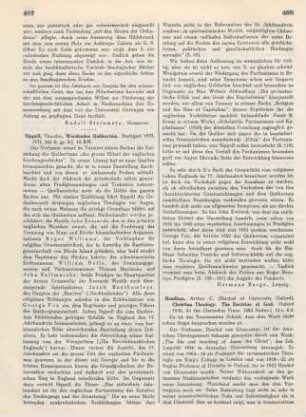 407-408 [Rezension] Sippell, Theodor, Werdendes Quäkertum