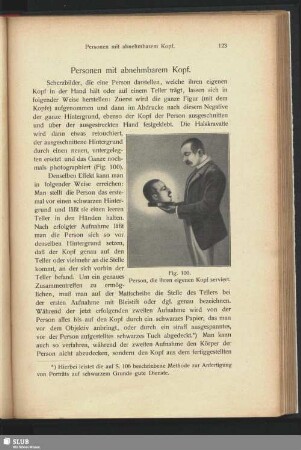 Person, die ihren eigenen Kopf serviert