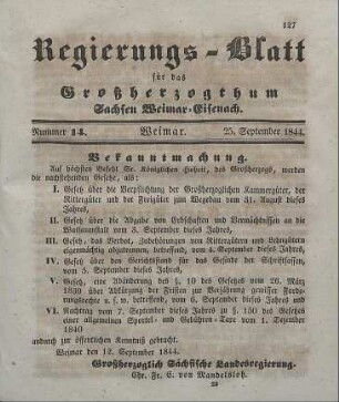 Nr. 14 : 25. September 1844
