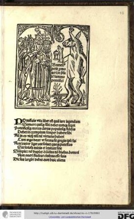 Brunellus petit promoveri in presulem summo pontifici.