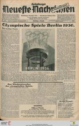 Nr. 178-203 (1. August 1936 - 31. August 1936)