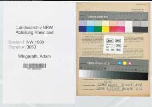 Entnazifizierung Adam Wingerath, geb. 03.01.1910 (Maurer)