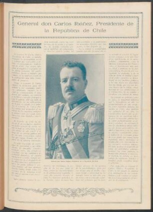 General don Carlos Ibáñez, Presidente de la República de Chile