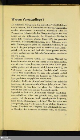 Warum Vorratspflege?