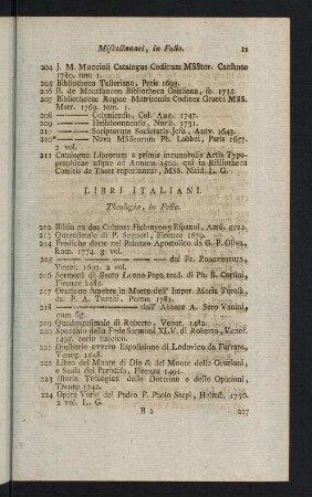 11-31, Libri Italiani - Libri Latini