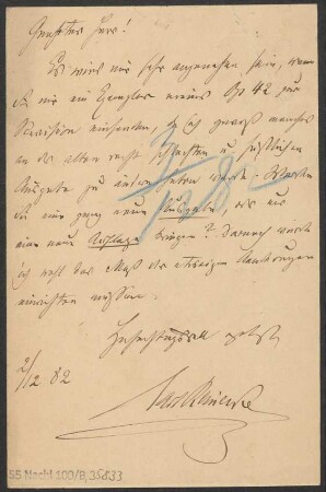 Brief an Adolph Fürstner : 02.12.1882