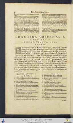 §. Finalis: Practica Criminalis.