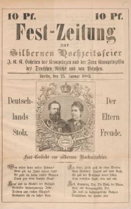 Fest-Gedicht zur silbernen Hochzeitsfeier