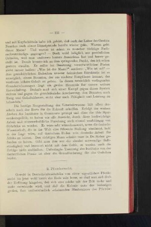 2. Pferdezucht.