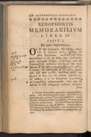 Xenophontis Memorabilium Liber III.