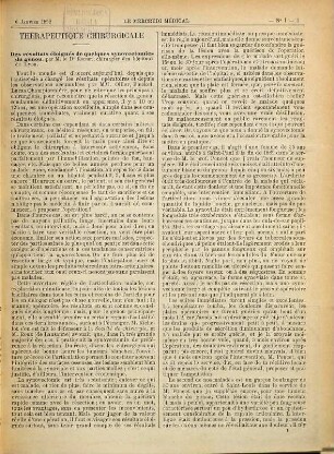 Le Mercredi médical : journal du practicien et de l'étudiant. 3. 1892