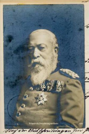 Foto Großherzog Friedrichs I. von Baden (Postkarte)