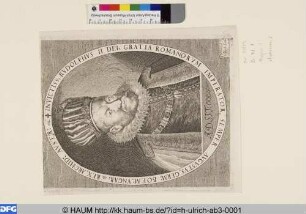 INVICTISS: RVDOLPHVS II DEI GRATIA ROMANTORVM IMPERATOR [Rudolph II, Kaiser]