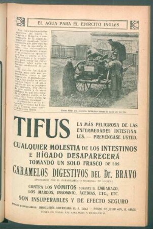 El agua para el ejército inglés