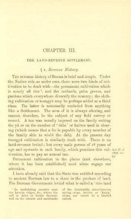 Chapter III. The land-revenue settlement