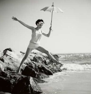 "fast motion", Modeaufnahme, Modell Sondra Peterson im Point Lookout