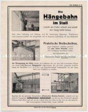 Die Hängebahn im Stall