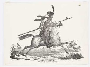 Cheval de Cosaque regulier, Blatt 8 der Folge "Große Folge von Pferden"