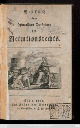 Versuch einer systematischen Darstellung des Retentionsrechts
