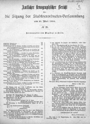No 20, 10. Mai 1894