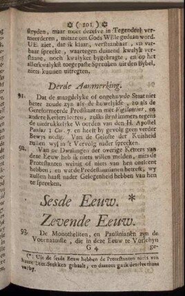 Sesde Eeuw. Zevende Eeuw.