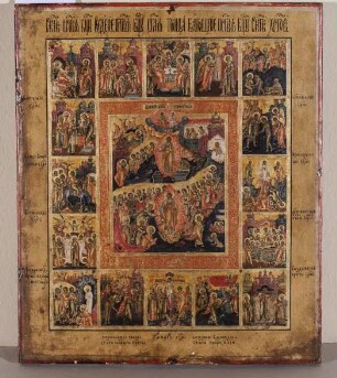 Ikone mit der Auferstehung Jesu Christi