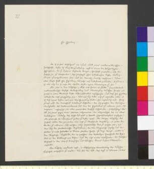 Brief von Varnhagen von Ense, Karl August Ludwig Philipp an Goethe, Johann Wolfgang von