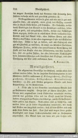 Metallgießerei