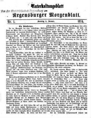 Regensburger Morgenblatt. Unterhaltungsblatt zum Regensburger Morgenblatt, 1874