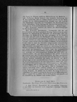 Sitzung am 16. April 1918.