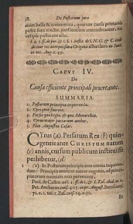 Caput IV. De causa efficiente principali procreante.
