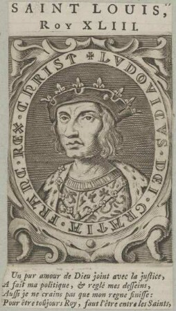 Bildnis von Louis IX., König von Frankreich