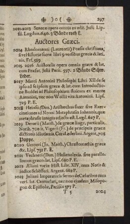 297-327, Auctores Graeci - Apparatus Poeseos Latinae