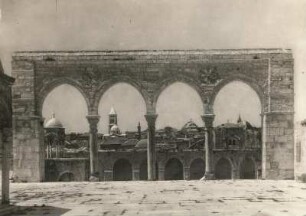 Jerusalem. Tempelberg, Al-Mawazin mit Arkadenbögen