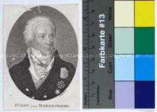 Porträt des preußischen Staatskanzlers Carl August Fürst von Hardenberg