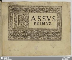 Bassus primus